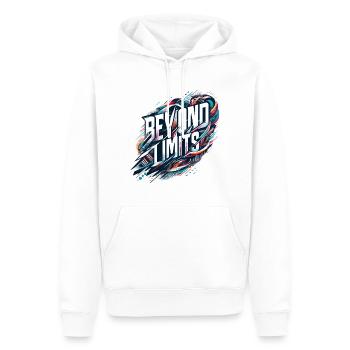 Limitless: Dynamic energy - Men’s Premium Organic Hoodie - white - Front - Nico (187cm)