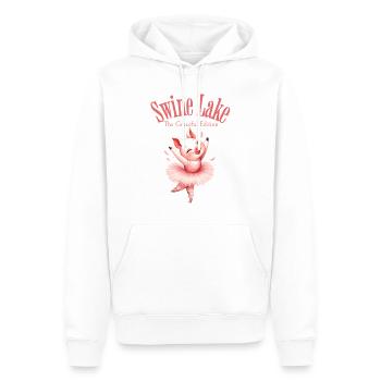 Swine Lake: Ballet Spins Edition - Men’s Premium Organic Hoodie - white - Front - Nico (187cm)