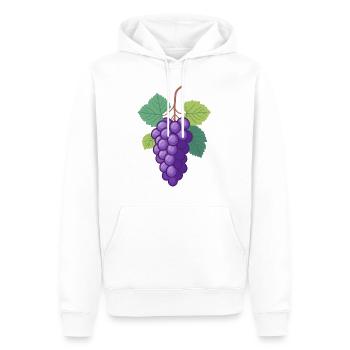 Weintrauben - Männer Premium Bio Hoodie - Weiß - Vorne - Nico (187cm)