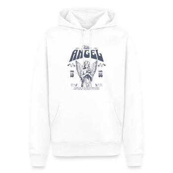 Fallen Angel - Men’s Premium Organic Hoodie - white - Front - Nico (187cm)