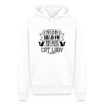Crazy Cat Lady - Männer Premium Bio Hoodie - Weiß - Vorne - Nico (187cm)