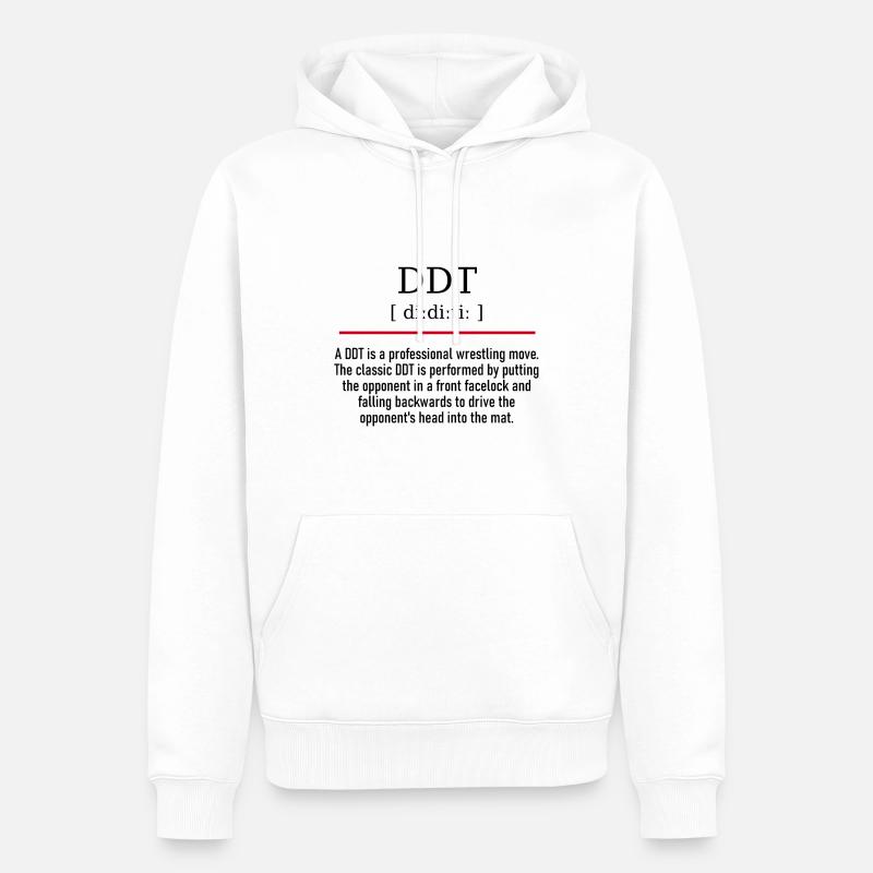 DDT - spelling and description - Männer Premium Bio Hoodie - Weiß