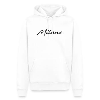 Milano - Männer Premium Bio Hoodie - Weiß - Vorne - Nico (187cm)