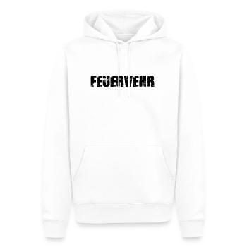 Feuerwehr - Männer Premium Bio Hoodie - Weiß - Vorne - Nico (187cm)