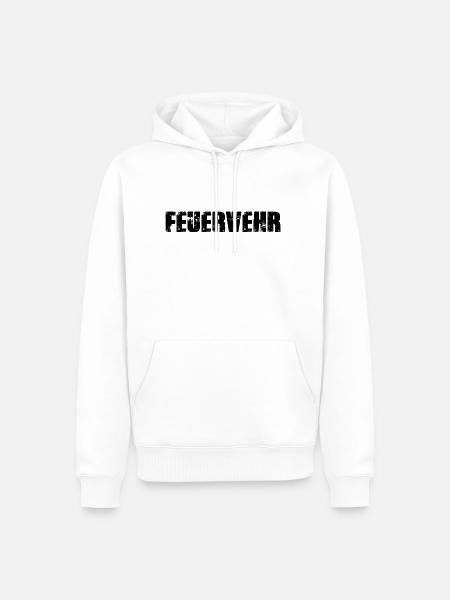 Feuerwehr - Männer Premium Bio Hoodie - Weiß