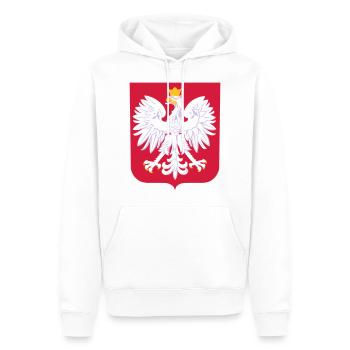 POLOGNE POLOGNE POLSKA PATRIE CADEAU T-SHIRT - Sweat à capuche Premium bio Homme - blanc - Devant - Nico (187cm)