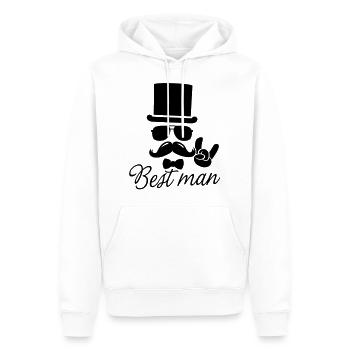 Bräutigam, Hochzeit, Ehe Stag tun Nacht beste Mann - Männer Premium Bio Hoodie - Weiß - Vorne - Nico (187cm)