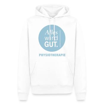 Alles wird gut Physiotherapie - Männer Premium Bio Hoodie - Weiß - Vorne - Nico (187cm)
