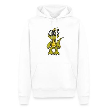 Robber Iguana, Leguan - Männer Premium Bio Hoodie - Weiß - Vorne - Nico (187cm)