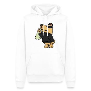 Dog Robber, dogs robber - Men’s Premium Organic Hoodie - white - Front - Nico (187cm)