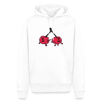 Cherry Waiters , Kirsch Kellner - Männer Premium Bio Hoodie - Weiß - Vorne - Nico (187cm)