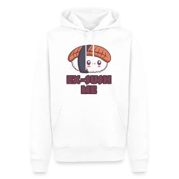 sushi mignon - Sweat à capuche Premium bio Homme - blanc - Devant - Nico (187cm)