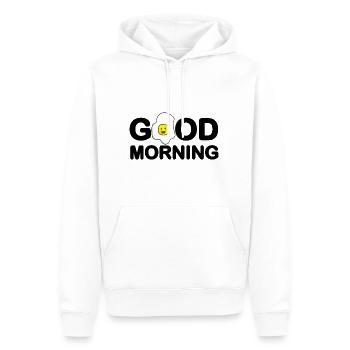 Good Morning Egg - Männer Premium Bio Hoodie - Weiß - Vorne - Nico (187cm)