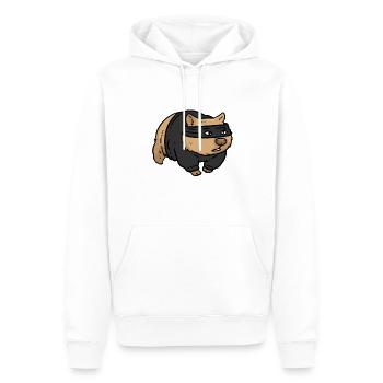 Burger cuisinier cuisinier - Sweat à capuche Premium bio Homme - blanc - Devant - Nico (187cm)