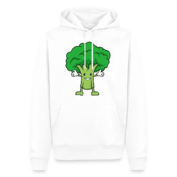 Brokkoli umarmung - Männer Premium Bio Hoodie - Weiß - Vorne - Nico (187cm)