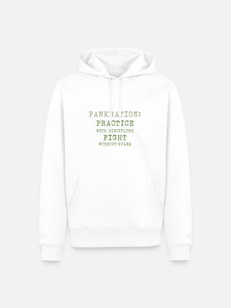 Mix Martial Art Pankration Disziplin - Herre Premium økologisk hoodie - hvid