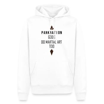 Les dieux font aussi des arts martiaux - Sweat à capuche Premium bio Homme - blanc - Devant - Nico (187cm)