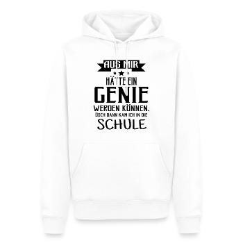 Abi, Abschluss, Matura | Design - Männer Premium Bio Hoodie - Weiß - Vorne - Nico (187cm)