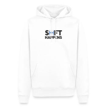 Shift Happens JDM Drift Racing - Männer Premium Bio Hoodie - Weiß - Vorne - Nico (187cm)
