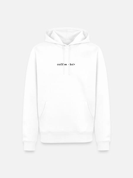 Coffee Break Developer Programmer T-Shirt - Männer Premium Bio Hoodie - Weiß