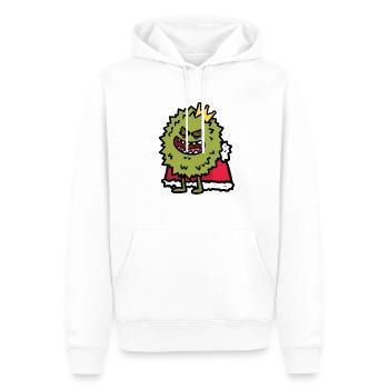 King Virus - Männer Premium Bio Hoodie - Weiß - Vorne - Nico (187cm)