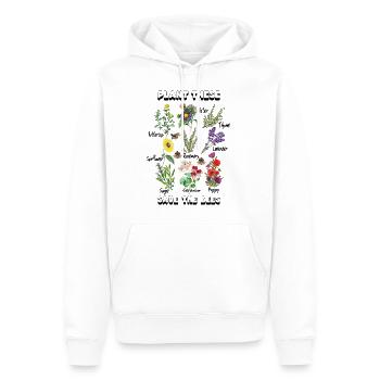 Plant These Save The Bees Tshirt Rettet Die Bienen - Männer Premium Bio Hoodie - Weiß - Vorne - Nico (187cm)