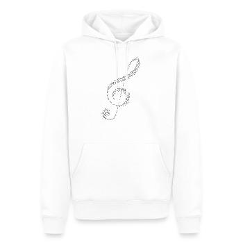 clef - Sweat à capuche Premium bio Homme - blanc - Devant - Nico (187cm)