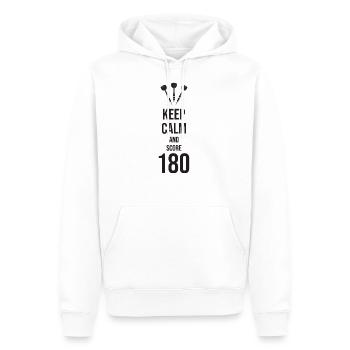 Dart Darts Darten Geschenk Darter 180 Pfeile Spiel - Männer Premium Bio Hoodie - Weiß - Vorne - Nico (187cm)