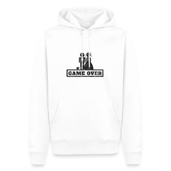 Game Over Hochzeit - Männer Premium Bio Hoodie - Weiß - Vorne - Nico (187cm)