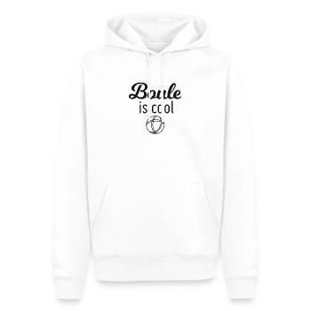 Boule c'est cool! T-shirt pour sportifs retraités! - Sweat à capuche Premium bio Homme - blanc - Devant - Nico (187cm)