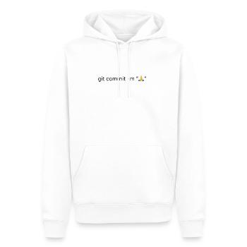 Programmer Git Pray - Men’s Premium Organic Hoodie - white - Front - Nico (187cm)