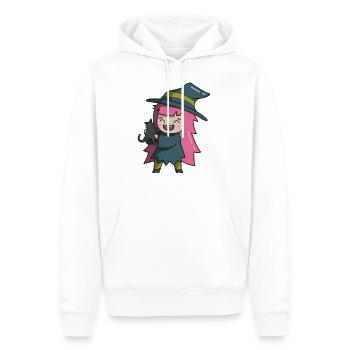 Halloween Hexe Kostüm - Männer Premium Bio Hoodie - Weiß - Vorne - Nico (187cm)