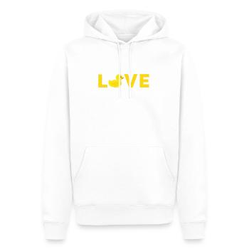 Badeente Gummiente - Männer Premium Bio Hoodie - Weiß - Vorne - Nico (187cm)