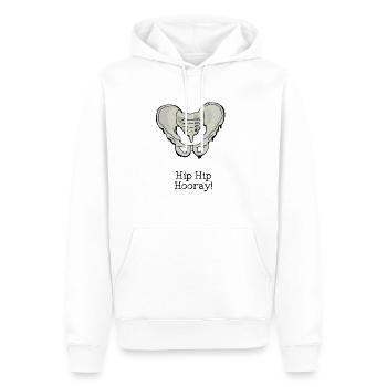 Cadeau pour docteur - Sweat à capuche Premium bio Homme - blanc - Devant - Nico (187cm)