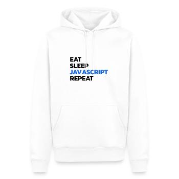 Programmierer Entwickler Javascript - Männer Premium Bio Hoodie - Weiß - Vorne - Nico (187cm)