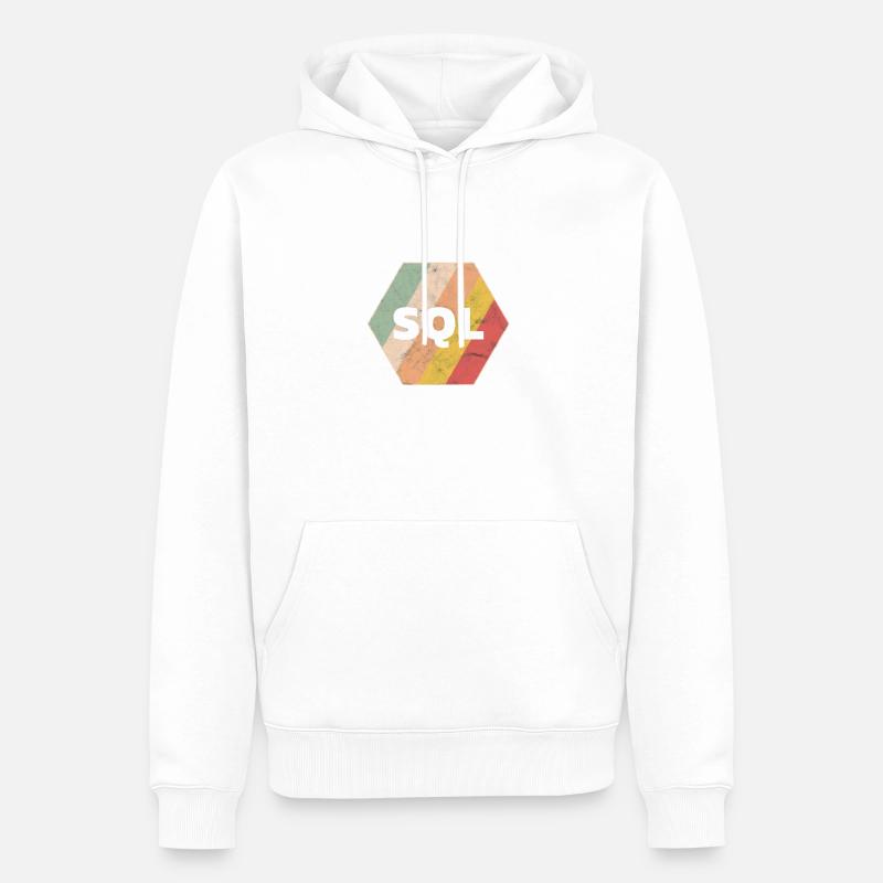 Programmierer Entwickler SQL - Männer Premium Bio Hoodie - Weiß