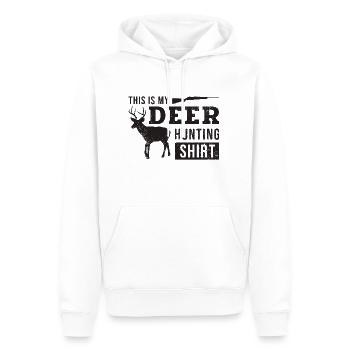 Jagen Jäger - Männer Premium Bio Hoodie - Weiß - Vorne - Nico (187cm)