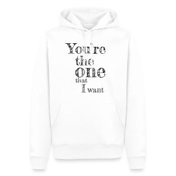 Valentinstag Partnershirt Liebeslied Duett - Männer Premium Bio Hoodie - Weiß - Vorne - Nico (187cm)