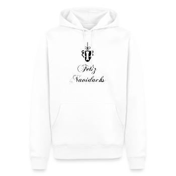 Weihnachten Weihnachtsoutfit Feliz Navi Dachs - Männer Premium Bio Hoodie - Weiß - Vorne - Nico (187cm)