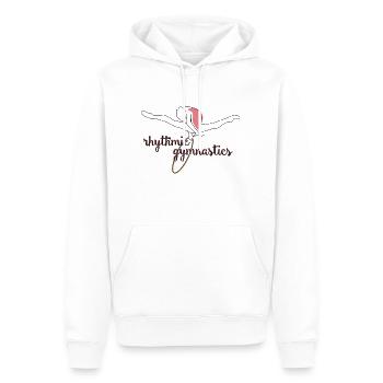 Cadeau de gymnastique rythmique Gymnastique Sports - Sweat à capuche Premium bio Homme - blanc - Devant - Nico (187cm)