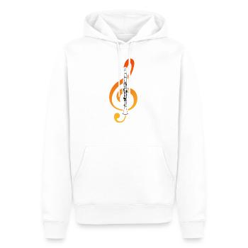 Klarinette - Männer Premium Bio Hoodie - Weiß - Vorne - Nico (187cm)