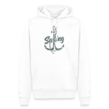Segeln Segelboot Geschenk Segler Schiff See Yacht - Männer Premium Bio Hoodie - Weiß - Vorne - Nico (187cm)