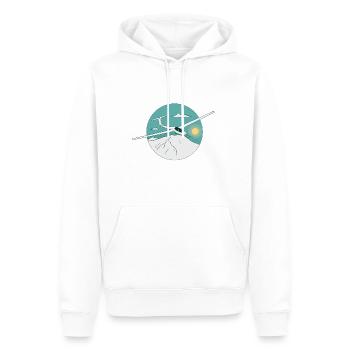 Segelflugzeug Gleitflugzeug Segelfliegen - Männer Premium Bio Hoodie - Weiß - Vorne - Nico (187cm)