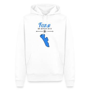 Fanö Danemark Coordonnées Vacances - Sweat à capuche Premium bio Homme - blanc - Devant - Nico (187cm)
