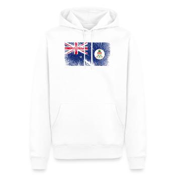 Cayman Islands Flagge - Vintage Grunge - Männer Premium Bio Hoodie - Weiß - Vorne - Nico (187cm)
