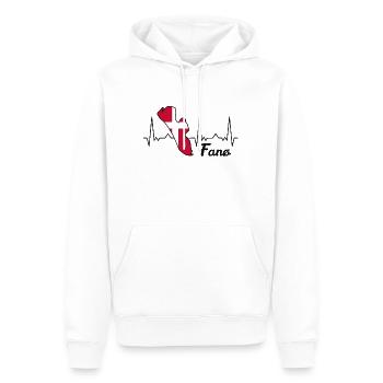 Fanø Fanö Herzschlag Dänemark Geschenk - Männer Premium Bio Hoodie - Weiß - Vorne - Nico (187cm)