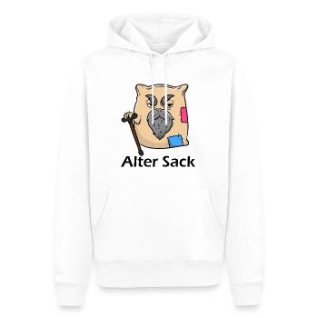 Alter Sack Ironisch Sarkasmus witzig - Männer Premium Bio Hoodie - Weiß - Vorne - Nico (187cm)