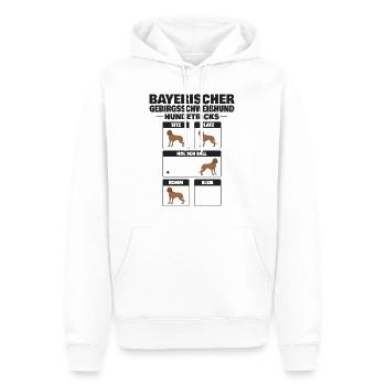 Bayerischer Gebirgsschweisshund Tricks BGS - Männer Premium Bio Hoodie - Weiß - Vorne - Nico (187cm)