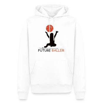 Baby Basketball Basketballer Kind Geschenk - Männer Premium Bio Hoodie - Weiß - Vorne - Nico (187cm)