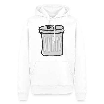 Trash - Men’s Premium Organic Hoodie - white - Front - Nico (187cm)
